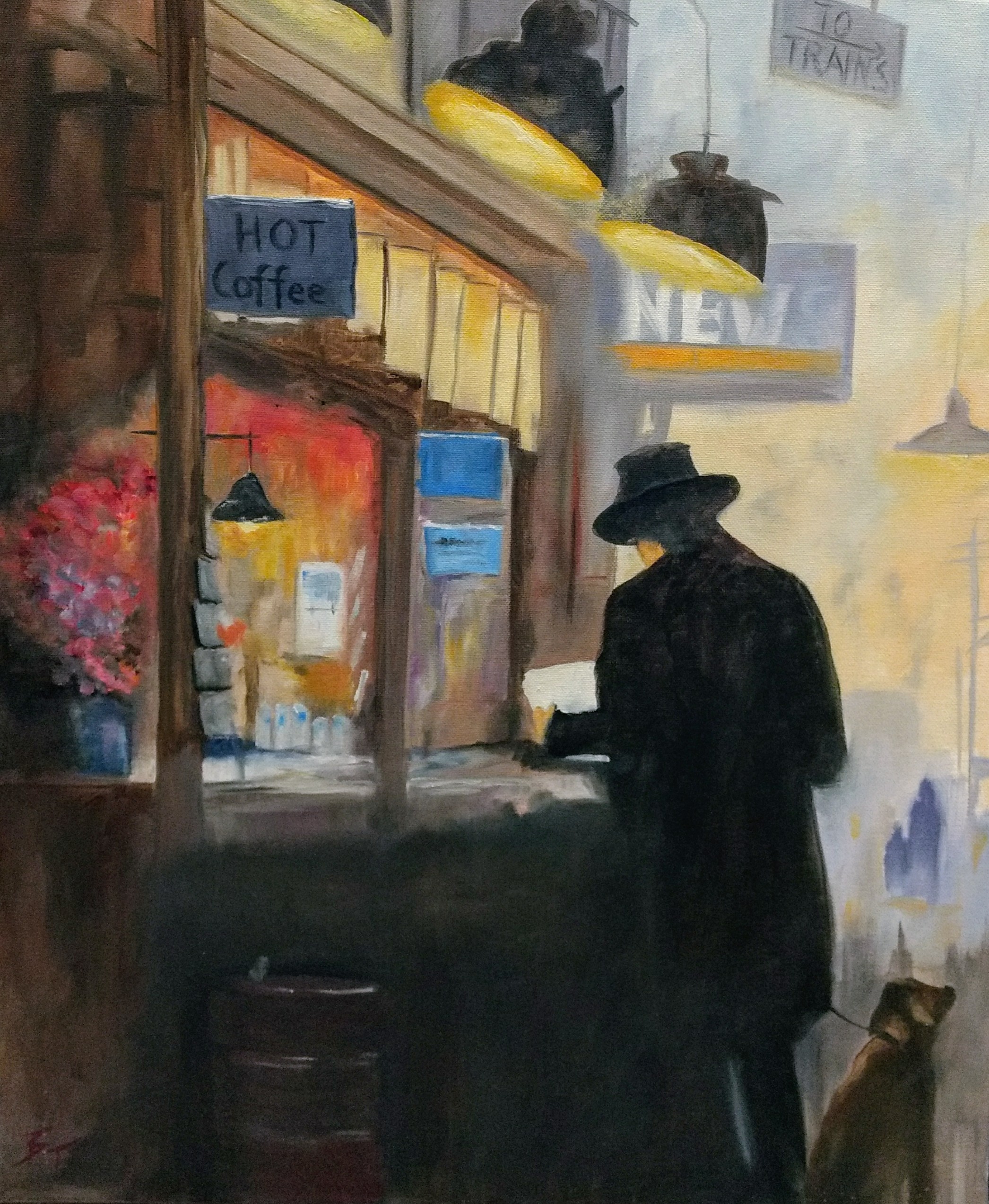 Waiting for a train
